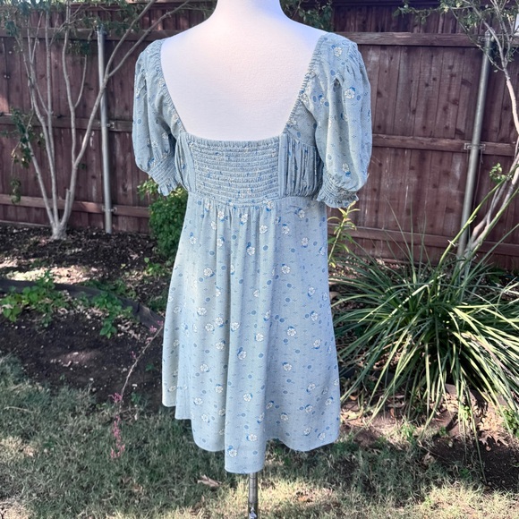 💖 Urban Outfitters Light Green Persephone Mini Dress - Picture 14 of 17